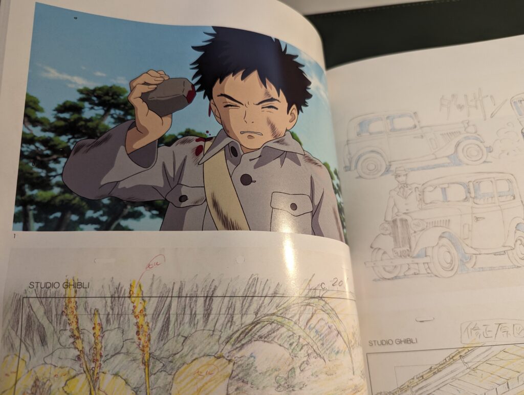 Art of boy and the heron