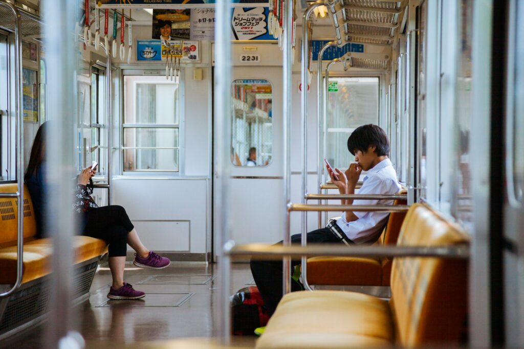 trains in japan seats