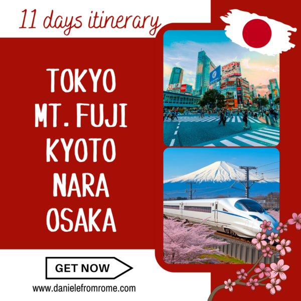 Japan 11 days itinerary: Tokyo, Mt.Fuji, Kyoto, Nara, Osaka