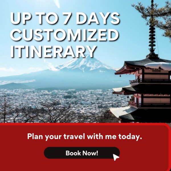 Personalized Japan Travel Itinerary - up to 7, 14 or 21 days (Basic)