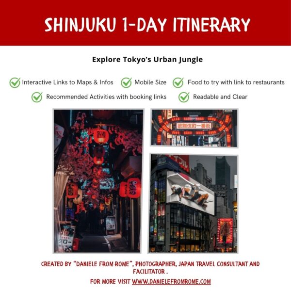 Shinjuku in a Day – Interactive PDF Itinerary