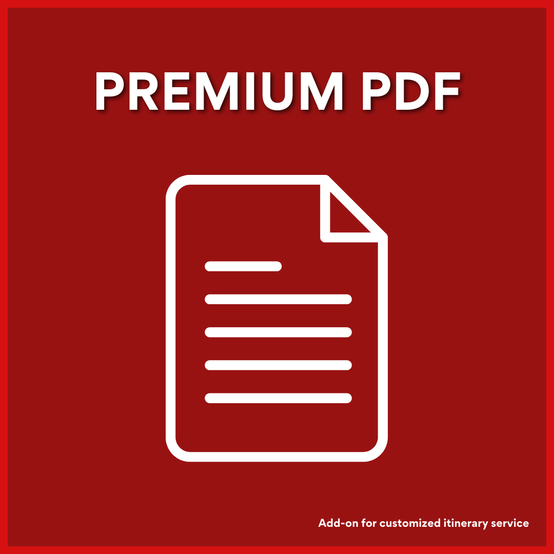 Premium Designed PDF Travel Plan